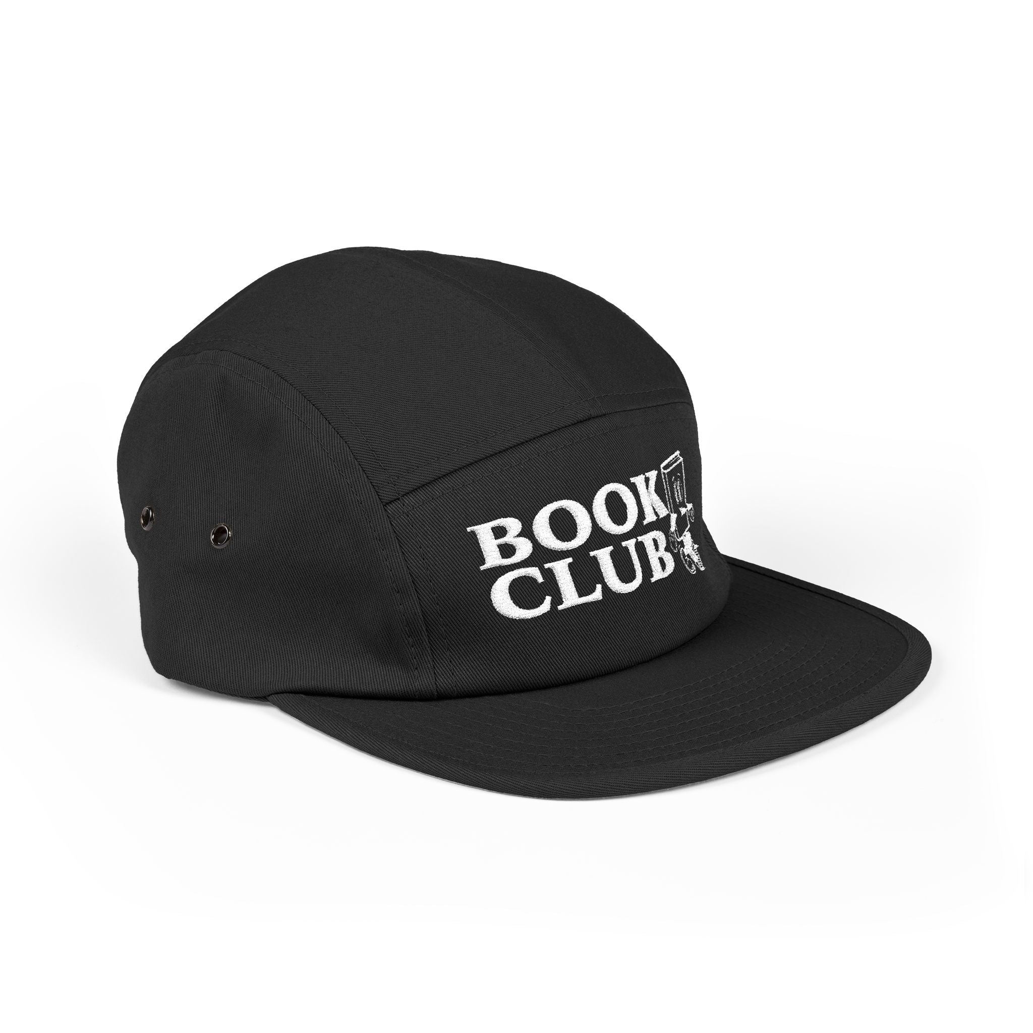 Book Club - Stacked - 5 Panel Cap (Embroidery)