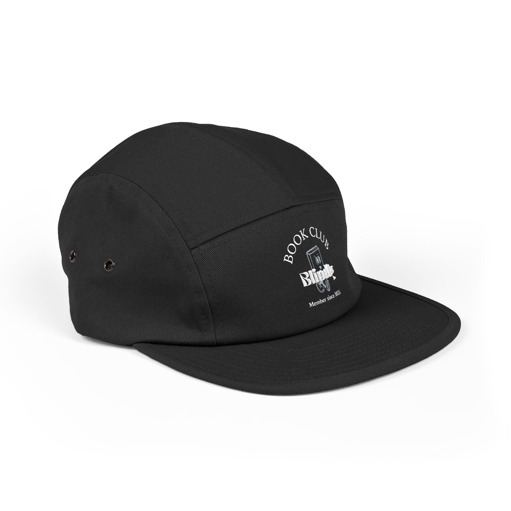 Book Club Embroidered 5 Panel Cap