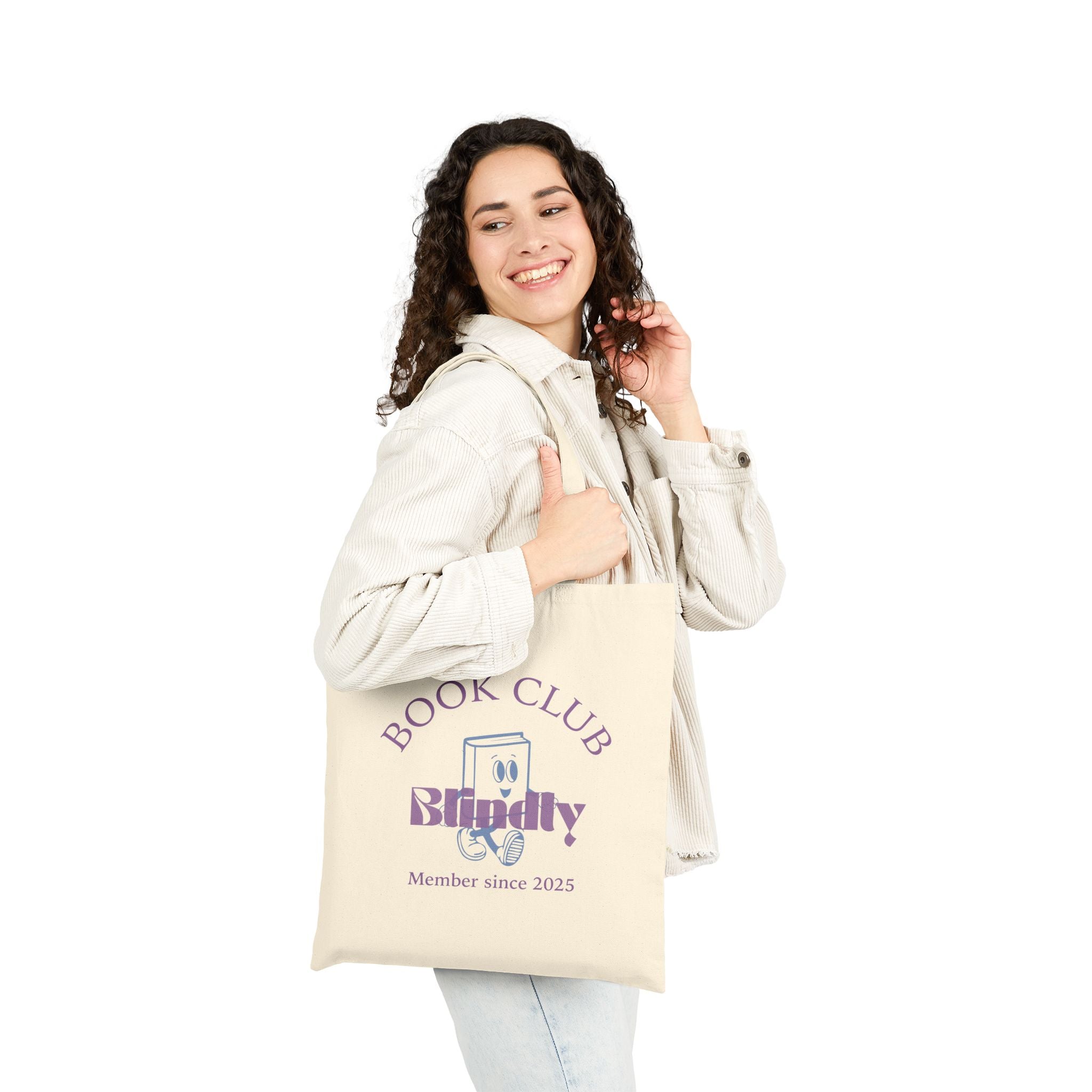 Book Club Cotton Canvas Tote Bag