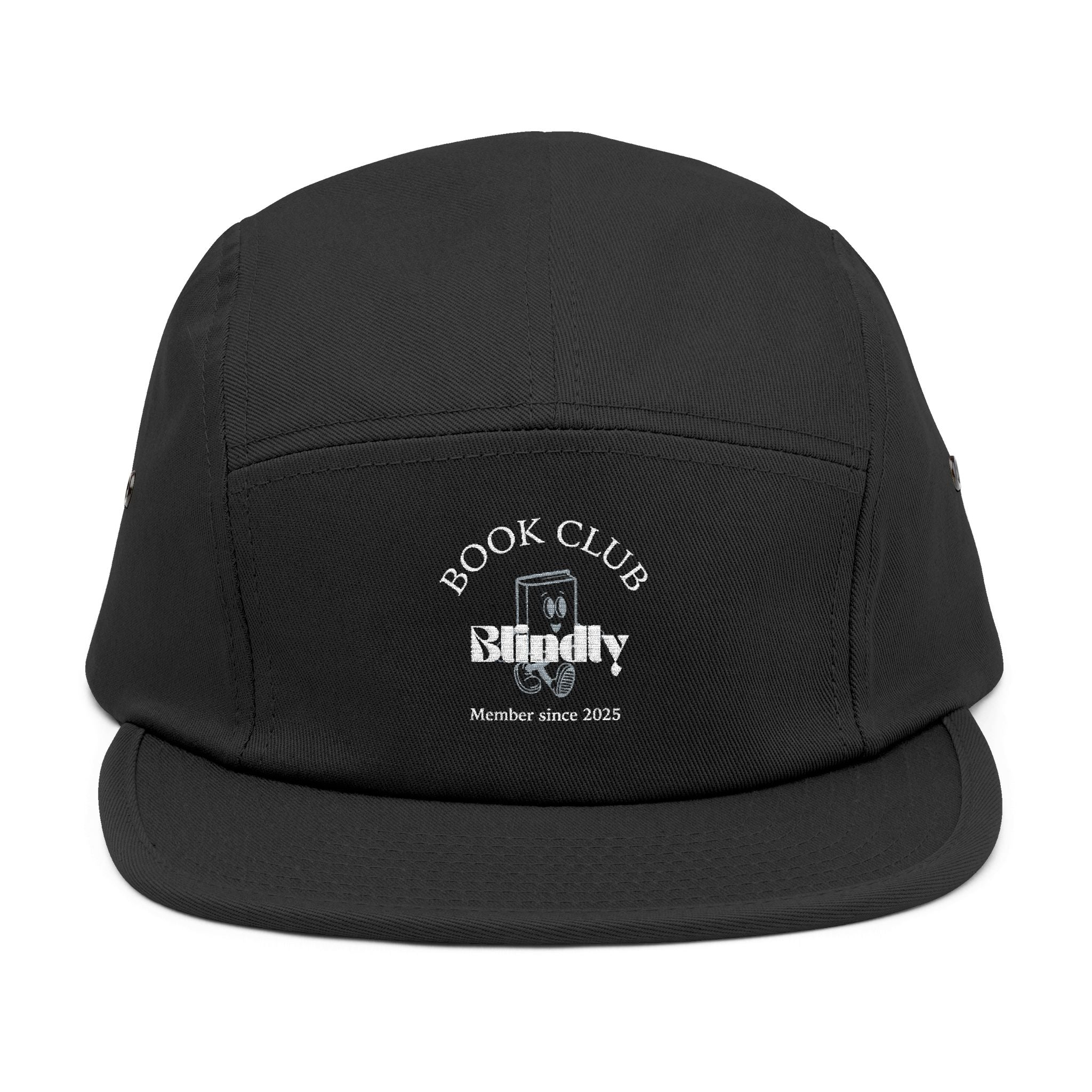 Book Club Embroidered 5 Panel Cap