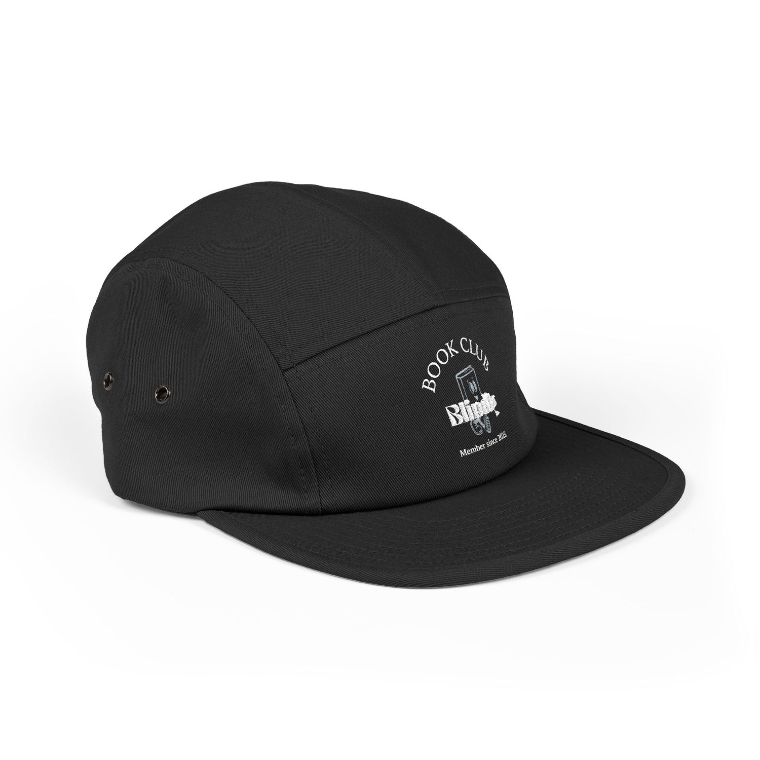 Book Club Embroidered 5 Panel Cap